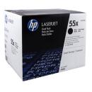 Toner HP CE255XD Original 55X schwarz Doppelpack für LJ P3015
