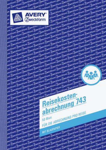 Reisekostenabrechnung ZW 743  Reisekostenabrechnung ZW 743
