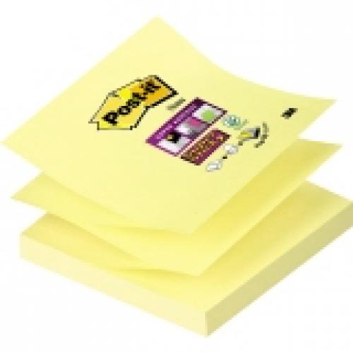 Post-it Haftnotiz Z-Notes fr Pop-Up System 76x76 mm gelb 100 Blatt