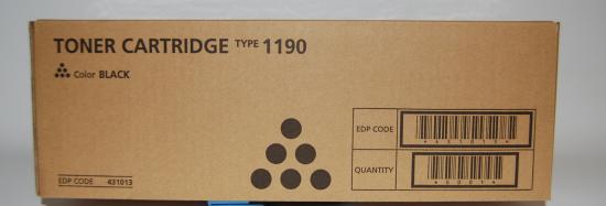 Toner Ricoh Original schwarz Typ 1190 ca. 2.500 Seiten Toner Ricoh Original schwarz Typ 1190 ca. 2.500 Seiten