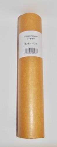 Skizzenpapier transparent 33cm x 100m 22g  Skizzenpapier transparent 33cm x 100m 22g