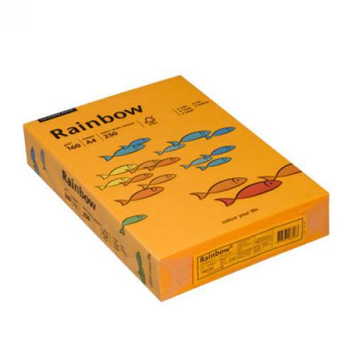 Papier Rainbow mittelorange A4 160g 250 Bl/Pg