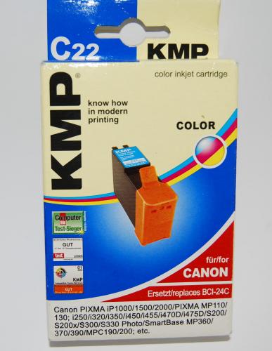 Canon Patrone KMP kompatibel COLOR BCI-24 C 