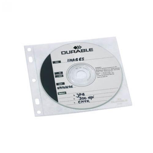 Durable CD-/DVD Hllen Cover File abheftbar 10 St/Pg