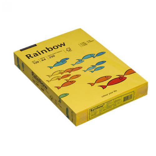 Rainbow Kopierpapier A4 intensiv gelb 120g 250 Bl/Pg