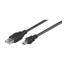 USB Kabel 2.0 A/Mini 2.0 schwarz 3m