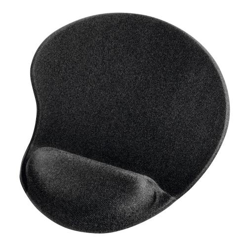 hama Mousepad mit Handgelenkauflage schwarz ergonomisch